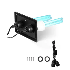 Čistička vzduchu HVAC pre celý dom, 50 W, 254 nm, UV-UVC svetlo do klimatizačných potrubí, čistička vzduchu s 2 náhradnými žiarovkami, UV lampy HVAC, čistička vzduchu pre klimatizácie
