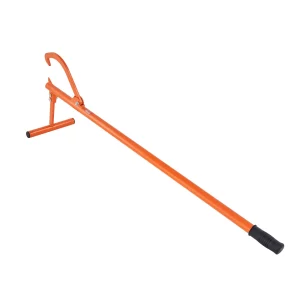 Páka na rúbanie, 1219 mm, robustný zdvihák kmeňov s kovovou rukoväťou, obracač kmeňov s nastaviteľným otočným hákom, pomôcka na rúbanie kmeňov do φ 38 cm, zdvihák dreva na valcovanie, rezanie a zdvíhanie kmeňov