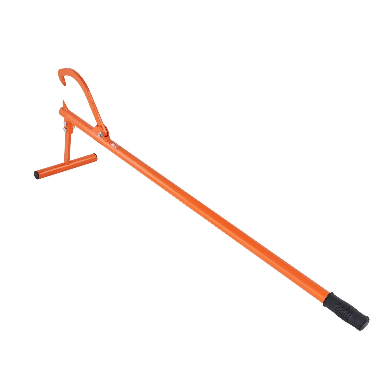 Páka na rúbanie, 1219 mm, robustný zdvihák kmeňov s kovovou rukoväťou, obracač kmeňov s nastaviteľným otočným hákom, pomôcka na rúbanie kmeňov do φ 38 cm, zdvihák dreva na valcovanie, rezanie a zdvíhanie kmeňov