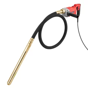 Ručný vibrátor na betón, elektrický vibrátor s výkonom 960 W a otáčkami 4000 ot./min., elektrický vibrátor na betón s 2 m tyčou, prenosný ceruzkový vibrátor na betón na odstraňovanie vzduchových bublín a miešanie betónu