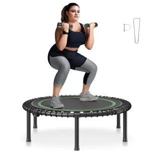 Skladacia mini trampolína Fitness Rebounder 1027 mm, nosnosť 150 kg Tréningová trampolína, Športová trampolína Rebounder, mini trampolína, záhradná trampolína pre dospelých na tréning v interiéri/na záhrade