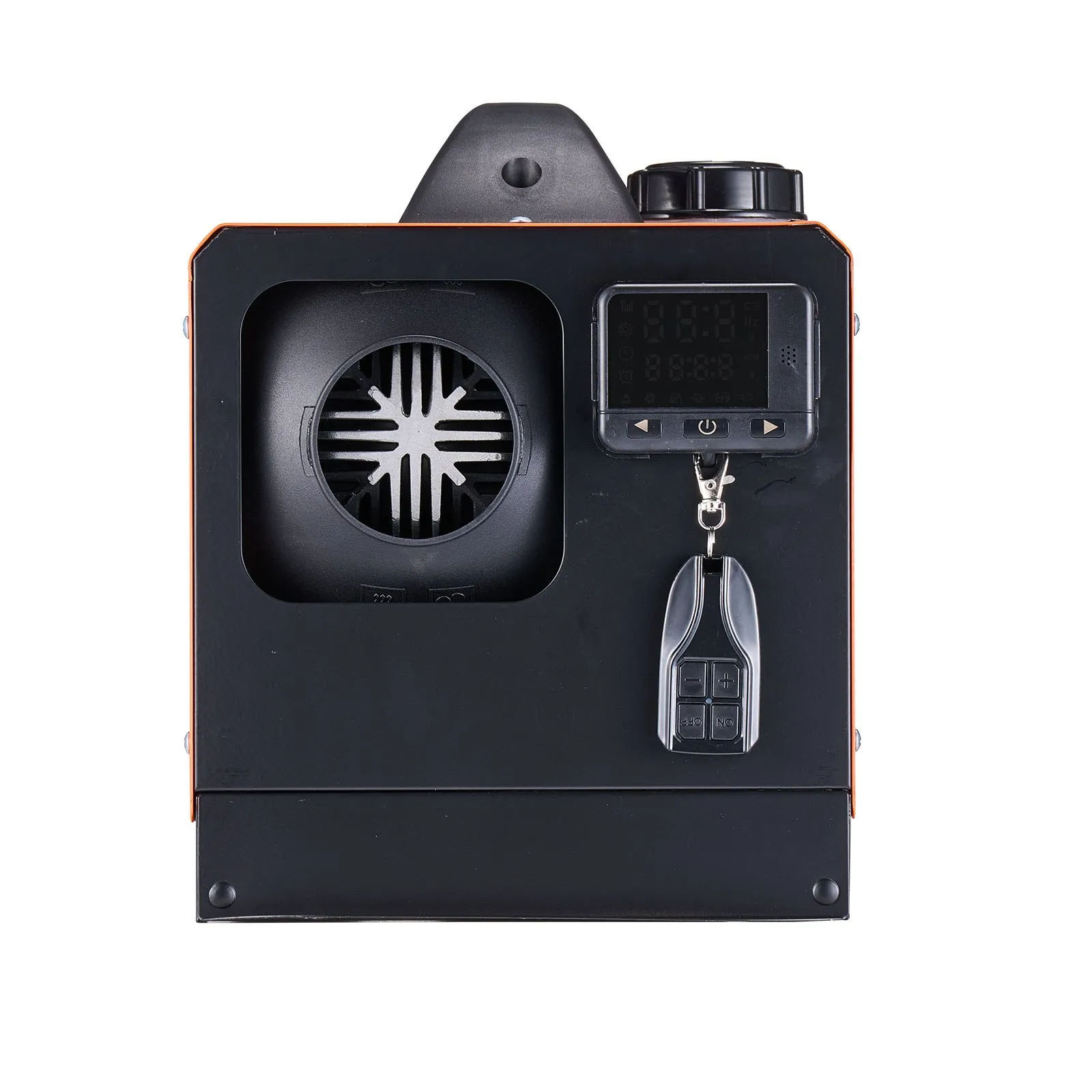 Naftový ohrievač vzduchu, nezávislé kúrenie, 8 kW DC 12-24 V, rýchloohrievací ohrievač vzduchu s diaľkovým ovládaním, čierny LCD spínač a funkcia predhrievania, nízka hlučnosť, pre obytné automobily, nákladné autá, lode a prívesy – Obrázok 4