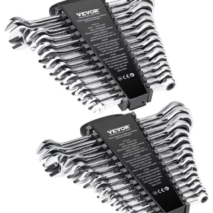 30-dielna sada račňových kľúčov s organizérom, sada kľúčov z Cr-V ocele SAE 1/4 až 1 palec, metrické 8 až 24 mm, ideálne pre všeobecnú domácnosť, garáž, dielňu