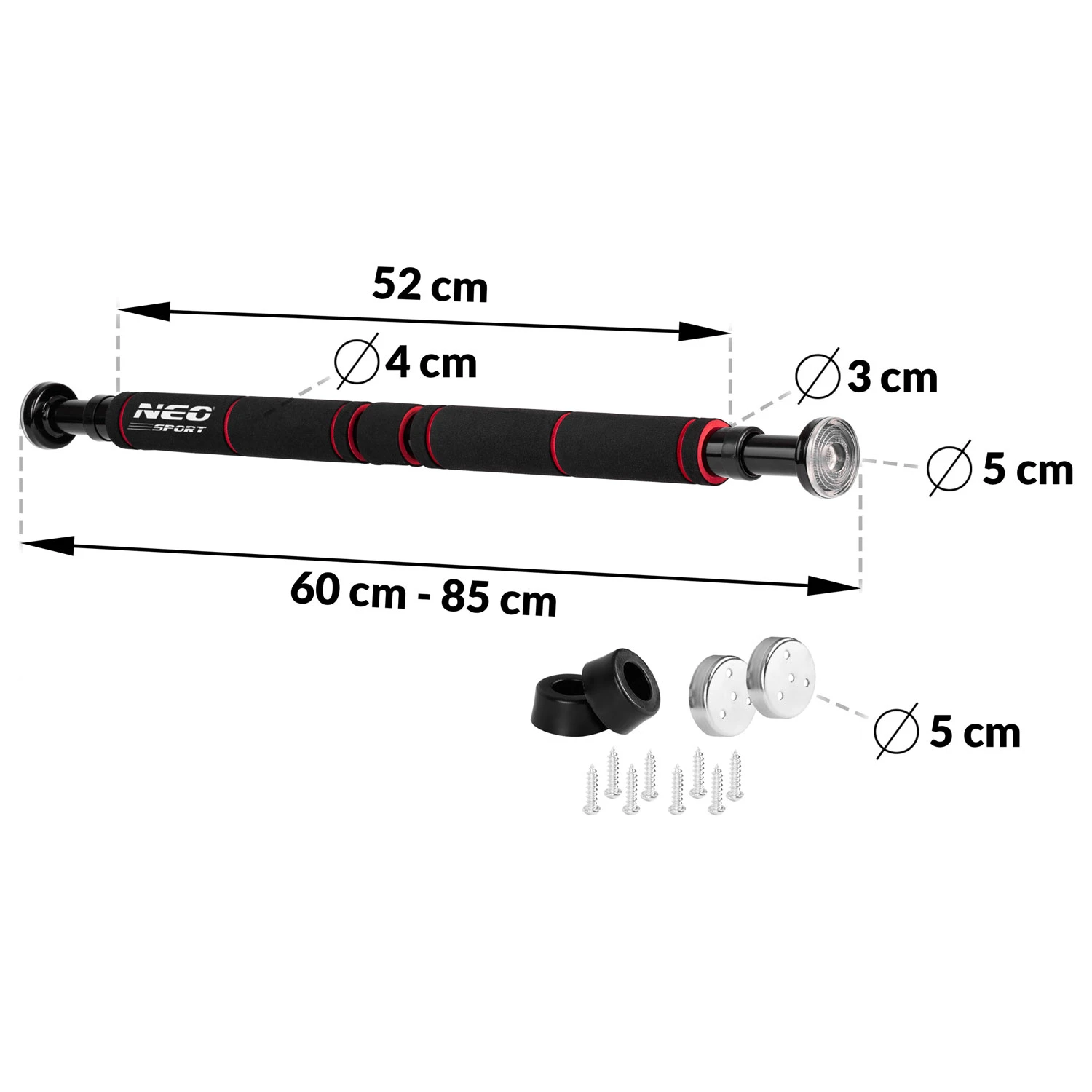 Hrazda na zhyby 60-85 cm NS-311 – Obrázok 2