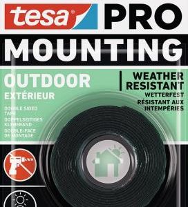 Páska tesa® Mounting PRO Outdoor, montážna, obojstranná, lepiaca, 19 mm, L-1,5 m