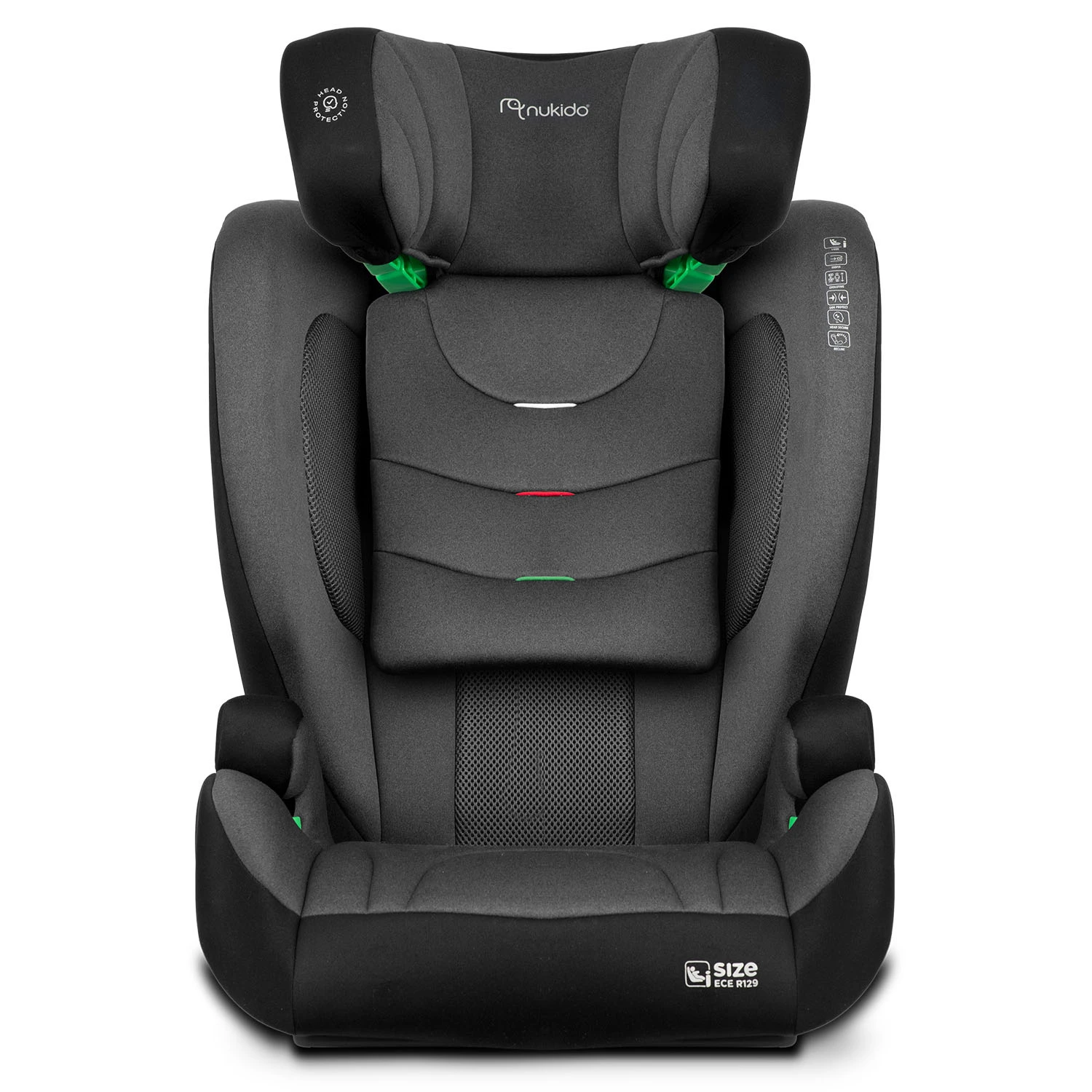 Autosedačka Nukido Louis Soft čierna/sivá 15-36 kg ISOFIX – Obrázok 10