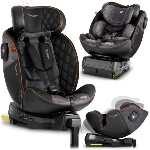 Autosedačka Nukido Prestige Line čierno-sivá 0-36 kg ISOFIX