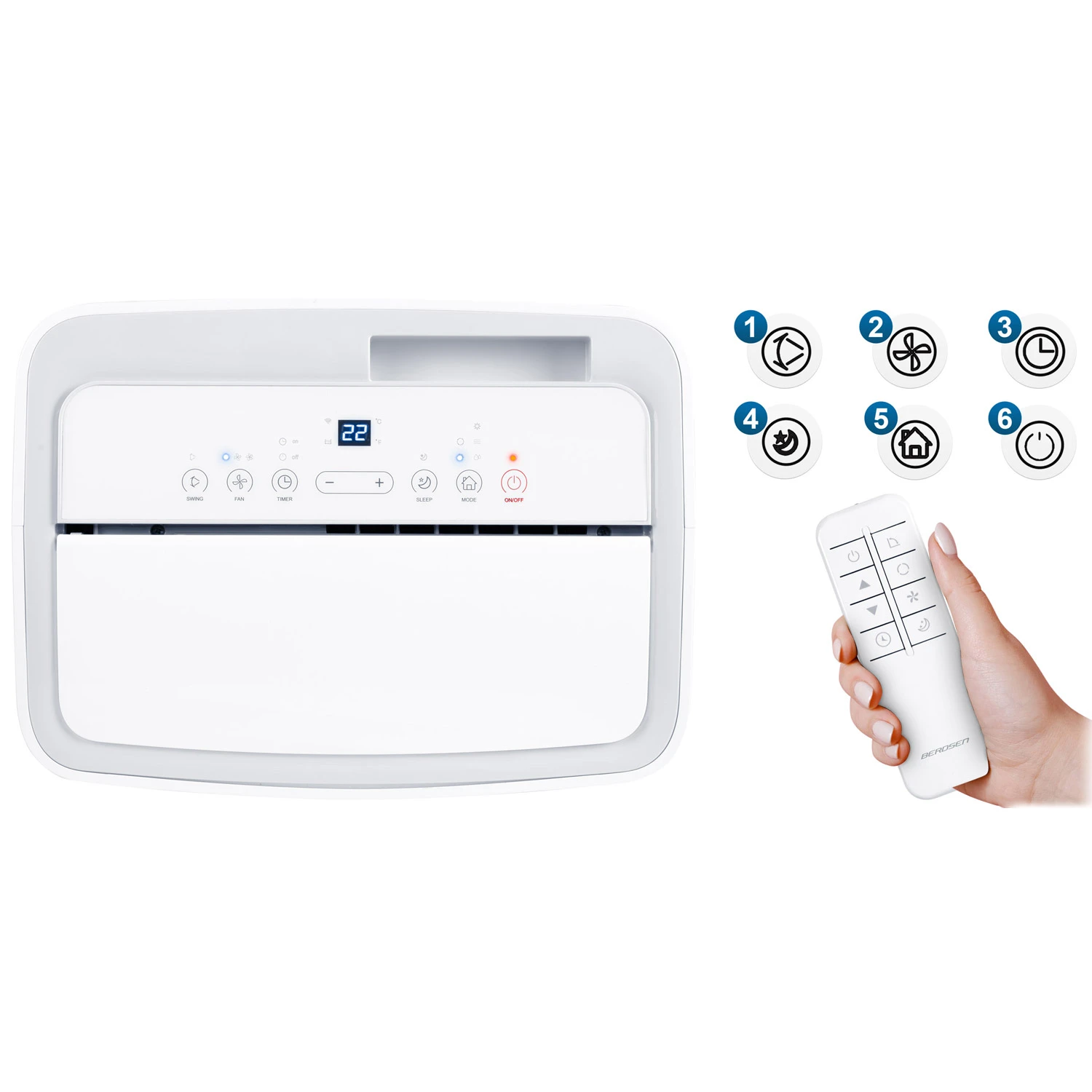 Prenosná klimatizácia Berdsen BD-581 14000 BTU – Obrázok 2