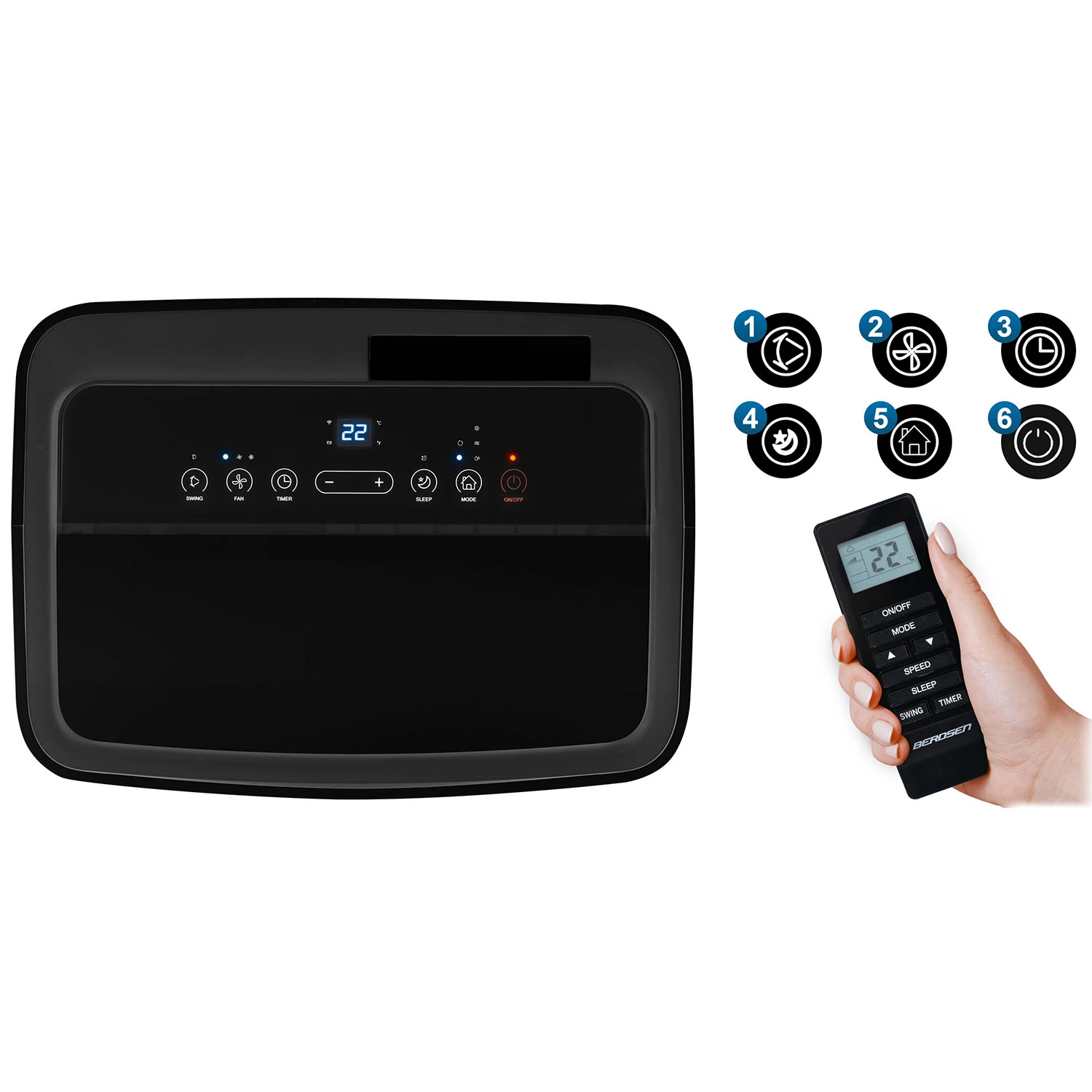 Prenosná klimatizácia Berdsen BD-581 14000 BTU – Obrázok 5