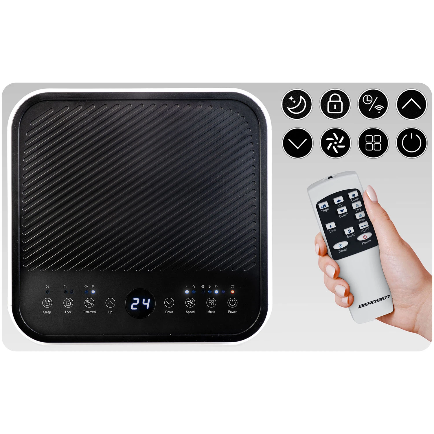 Prenosná klimatizácia Berdsen BD-583 s výkonom 9000 BTU – Obrázok 3