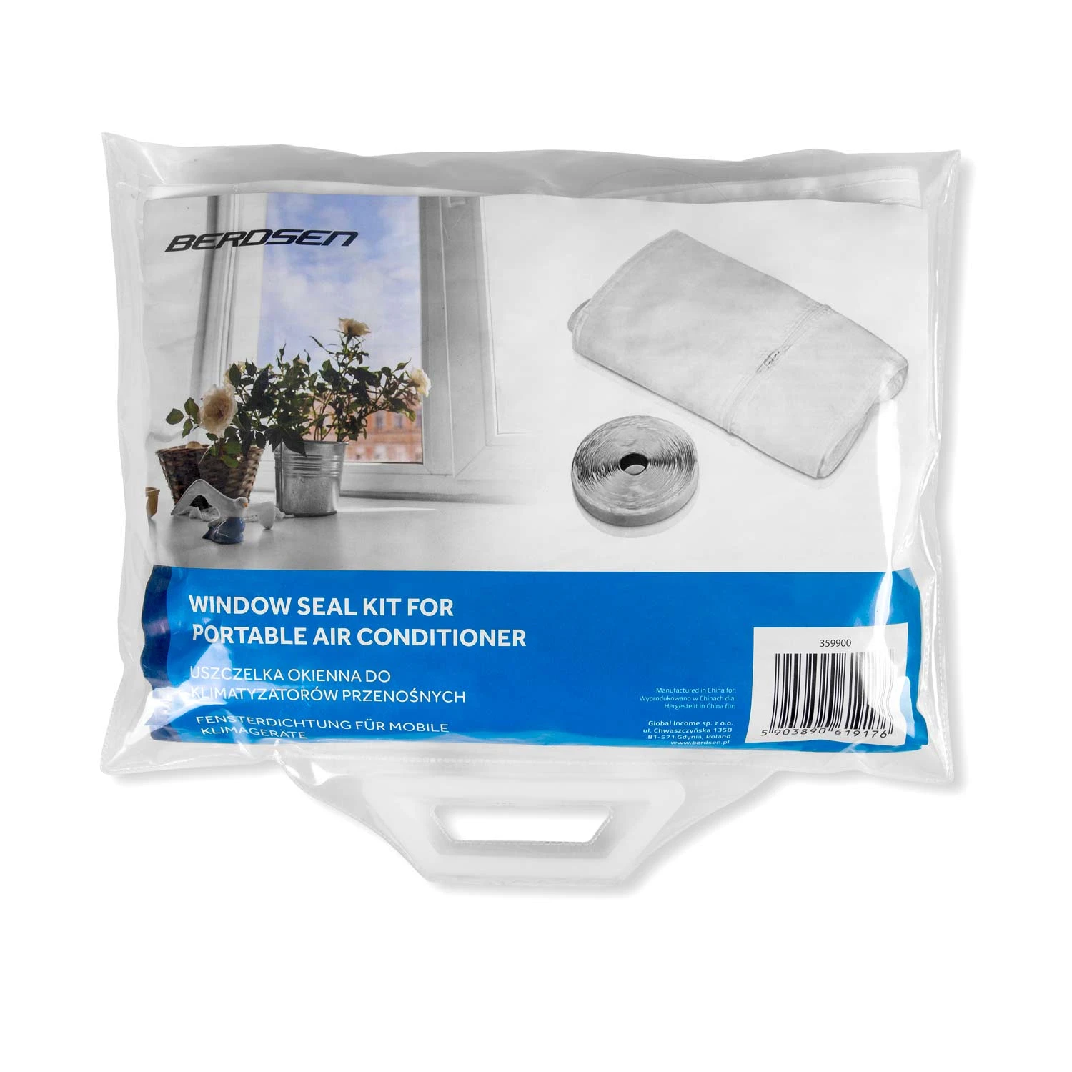 Prenosná klimatizácia Berdsen BD-580 s tesnením okna 10 000 BTU – Obrázok 4