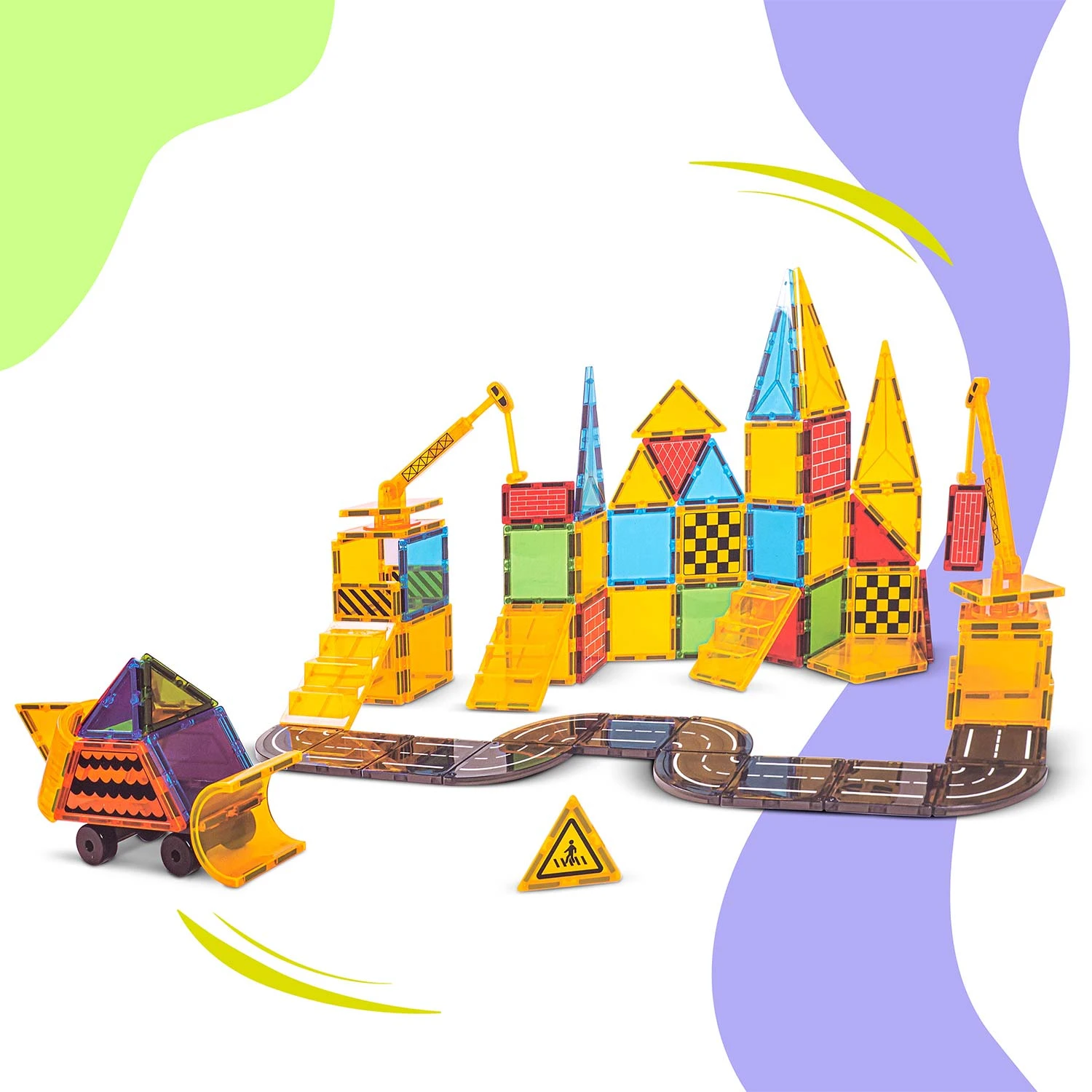 Ricokids RK-780 vzdelávacie magnetické stavebné bloky 90 ks – Obrázok 5