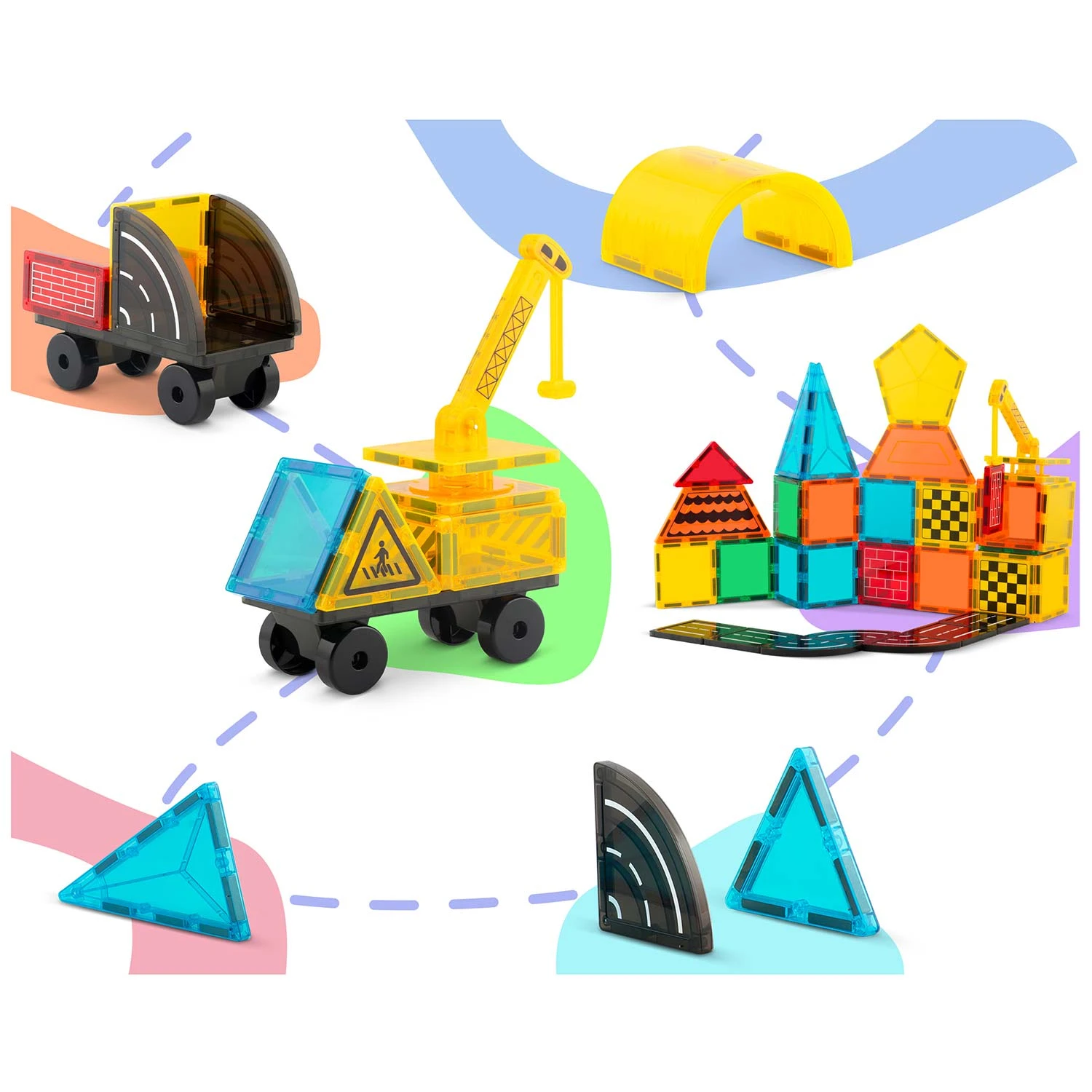 Ricokids RK-780 vzdelávacie magnetické stavebné bloky 90 ks – Obrázok 6