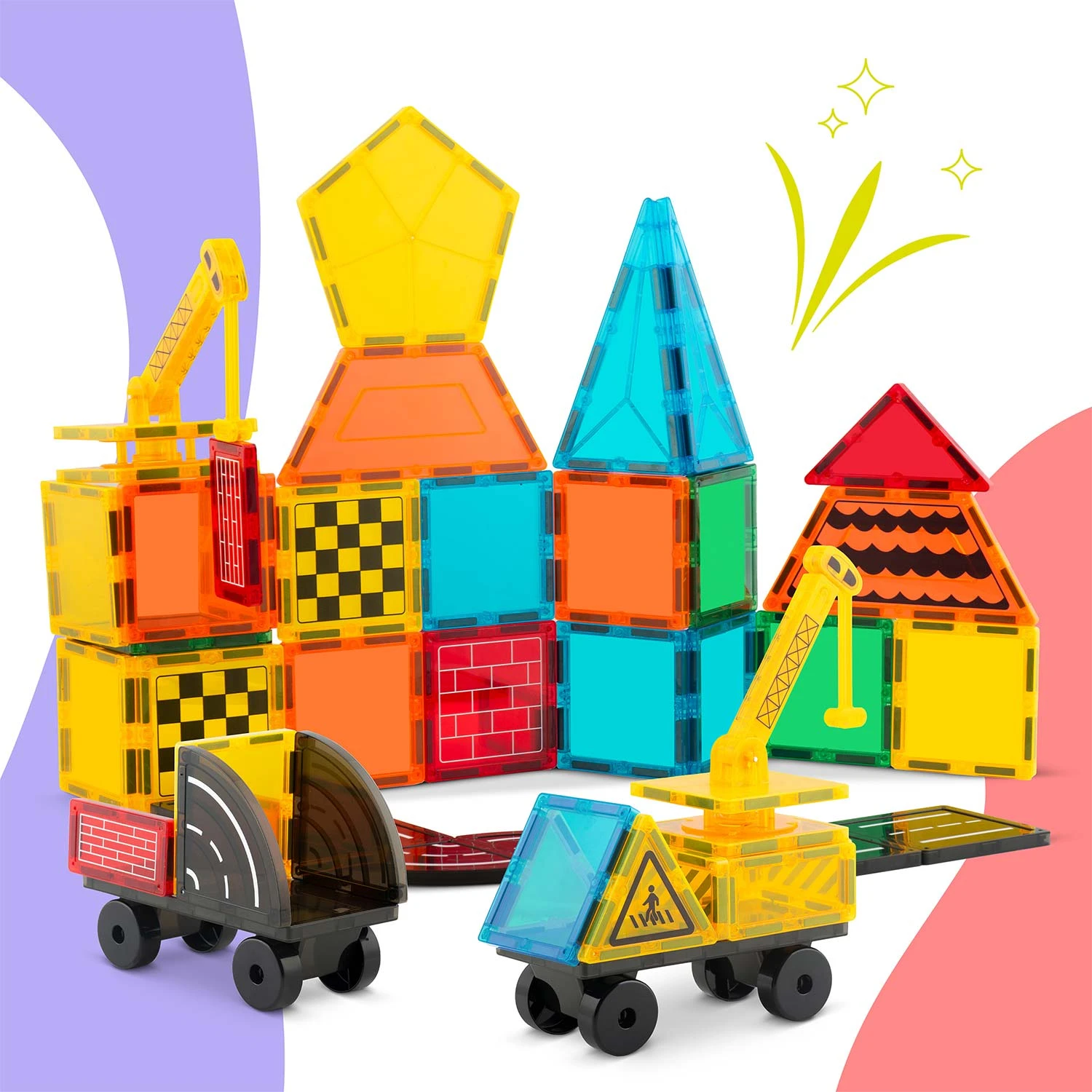 Ricokids RK-780 vzdelávacie magnetické stavebné bloky 90 ks – Obrázok 7