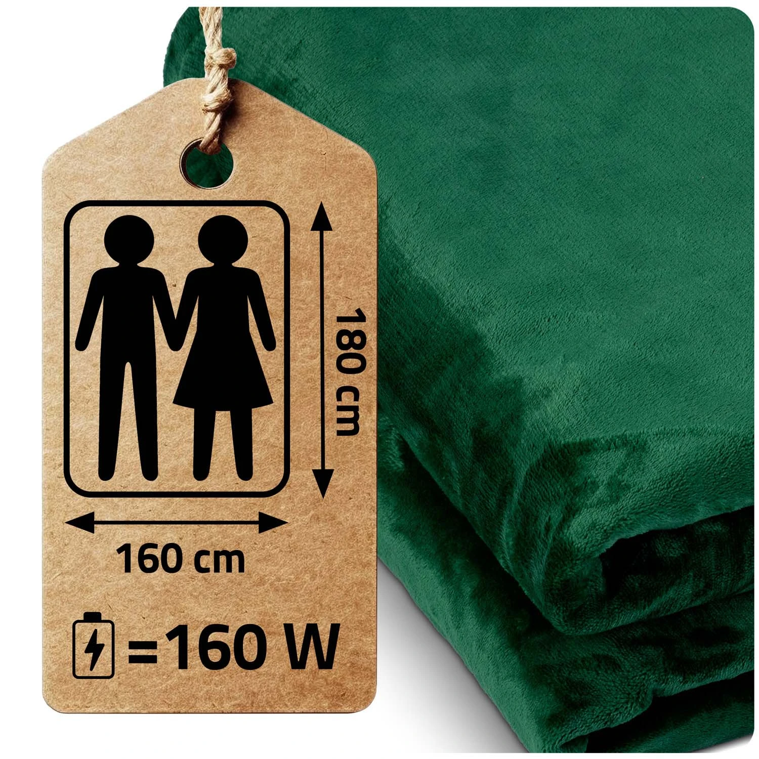 Elektrická deka 180 x 160 cm Berdsen BD-960 – Obrázok 5