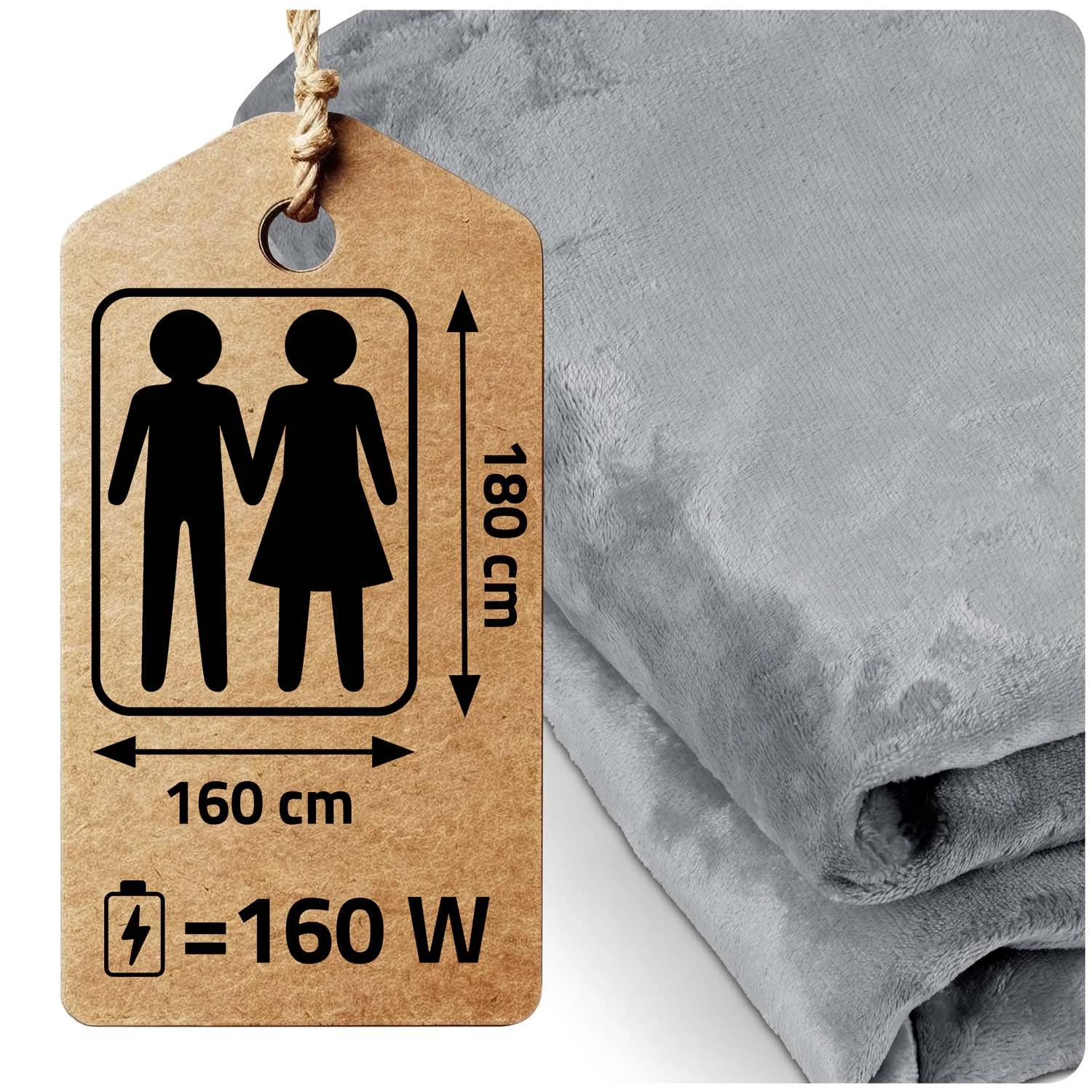 Elektrická deka 180 x 160 cm Berdsen BD-960 – Obrázok 5