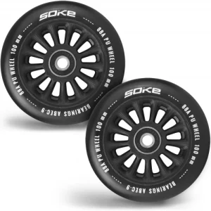 Kolesá na kolobežku Š100 mm čierne 2 ks