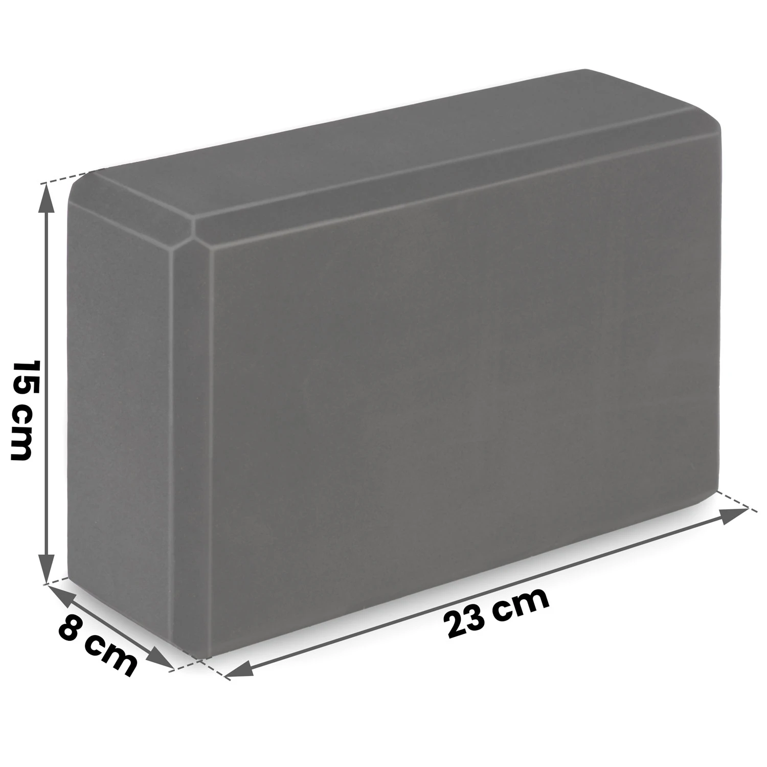 NS-962 kocka na jogu z peny, čierna – Obrázok 3