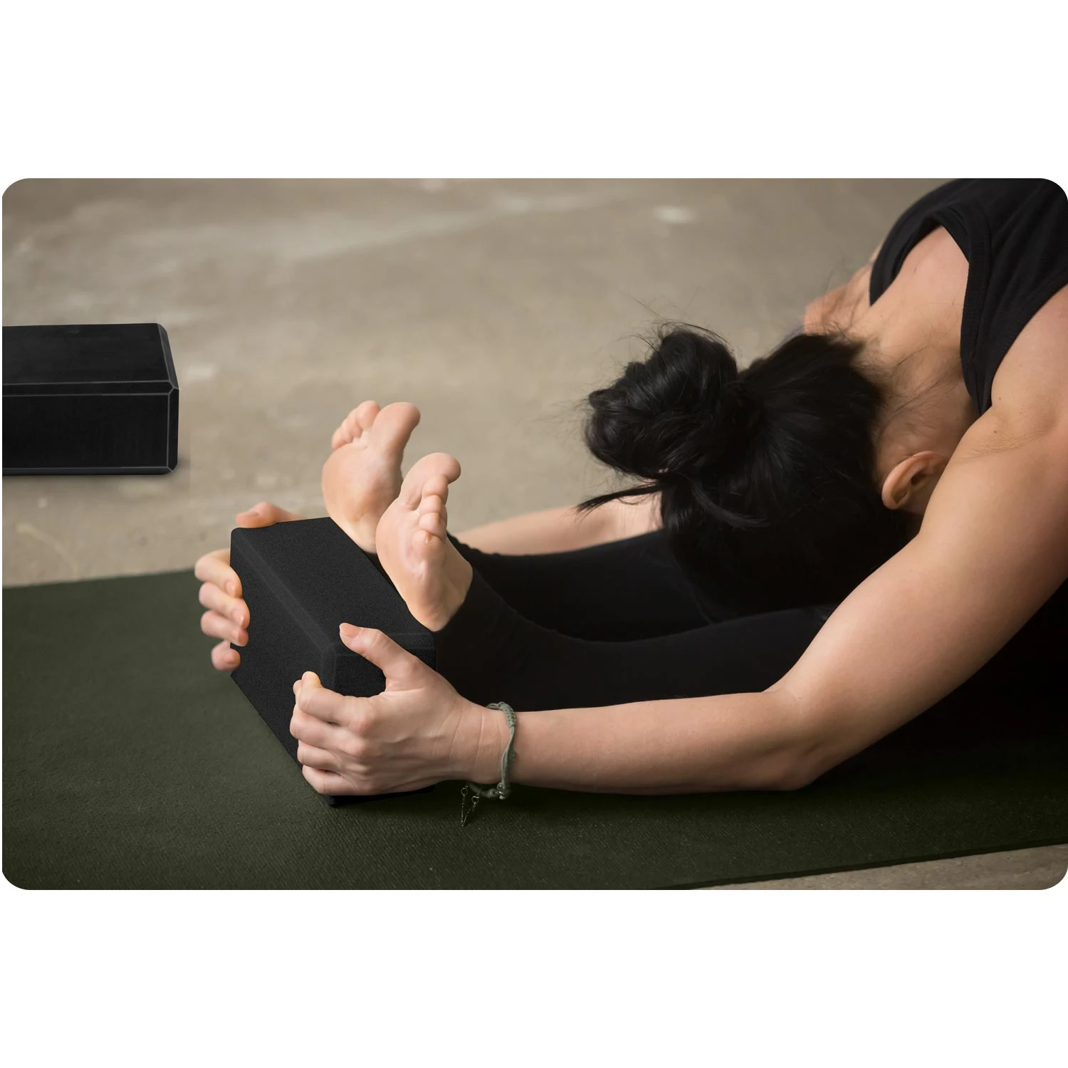 Penová kocka na jogu - sada 2 ks NS-962 čierna – Obrázok 2