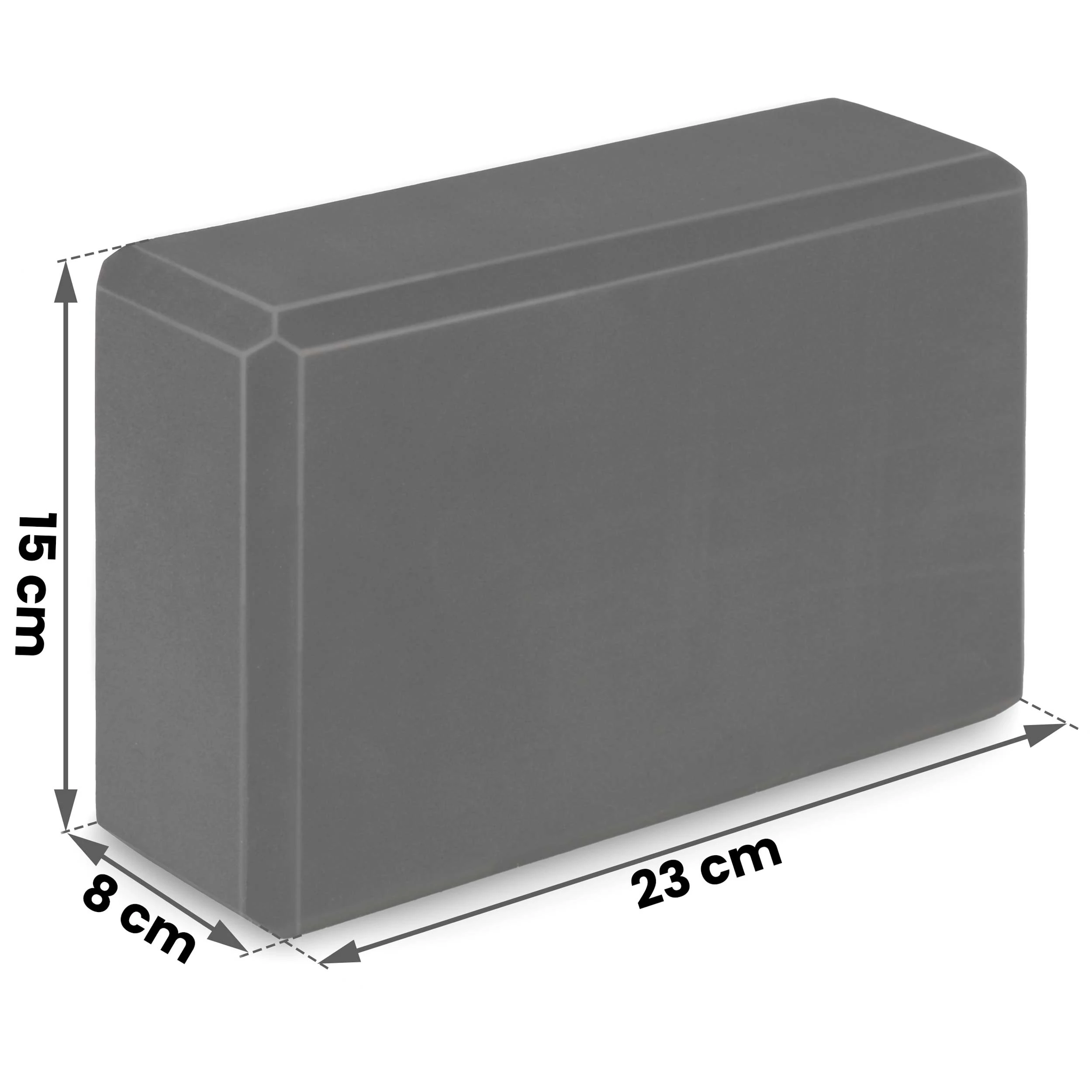 Penová kocka na jogu - sada 2 ks NS-962 čierna – Obrázok 3