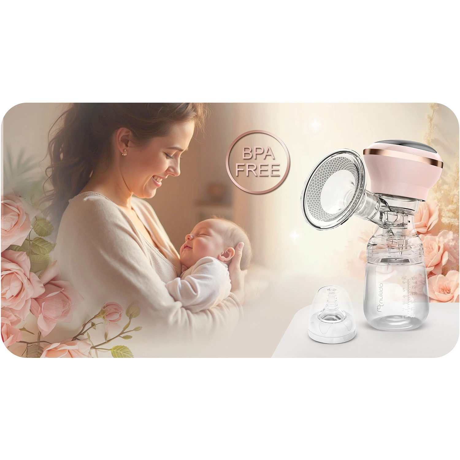 Trojfázová elektrická odsávačka mlieka Nukido NK-960 – Obrázok 5