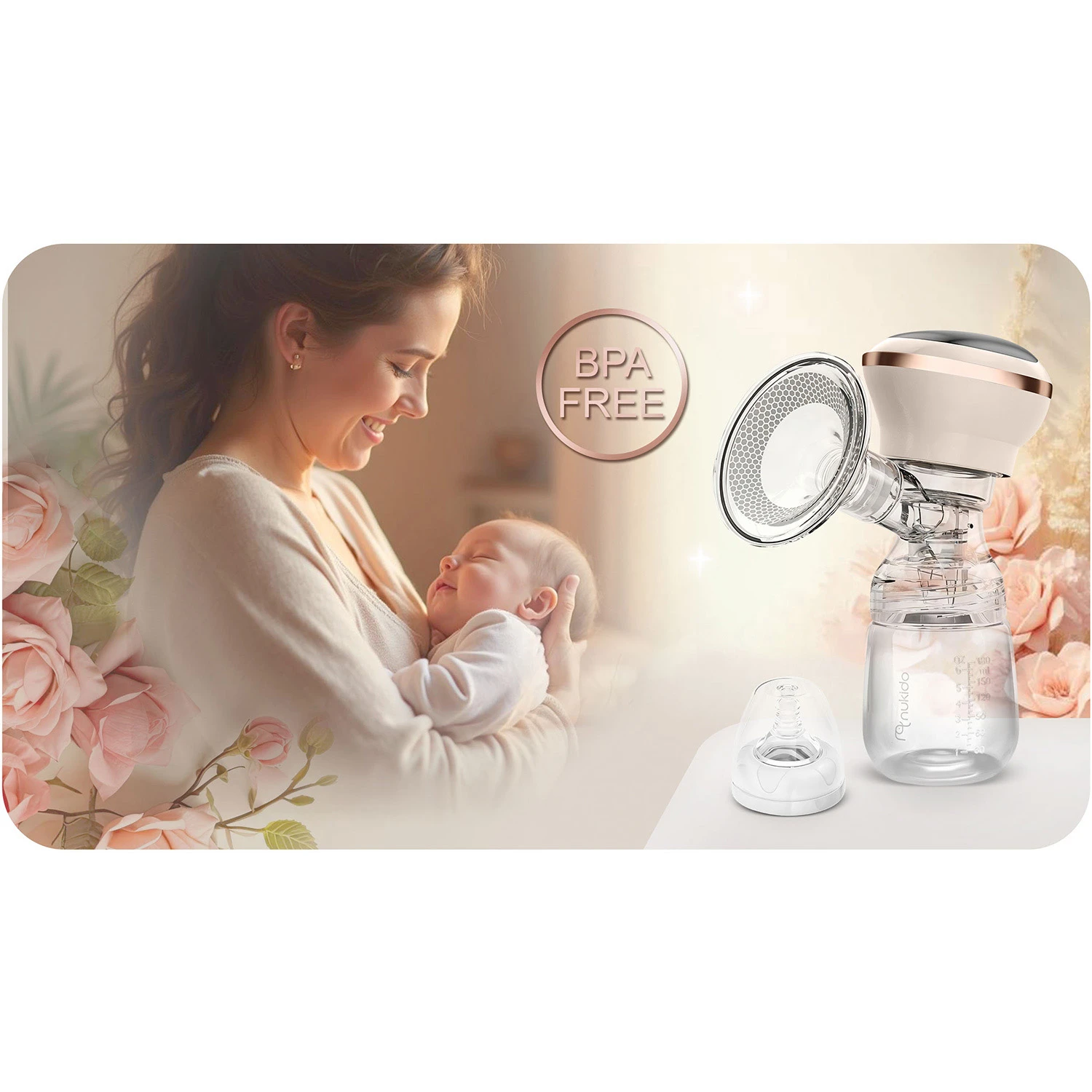 Trojfázová elektrická odsávačka mlieka Nukido NK-960 – Obrázok 5