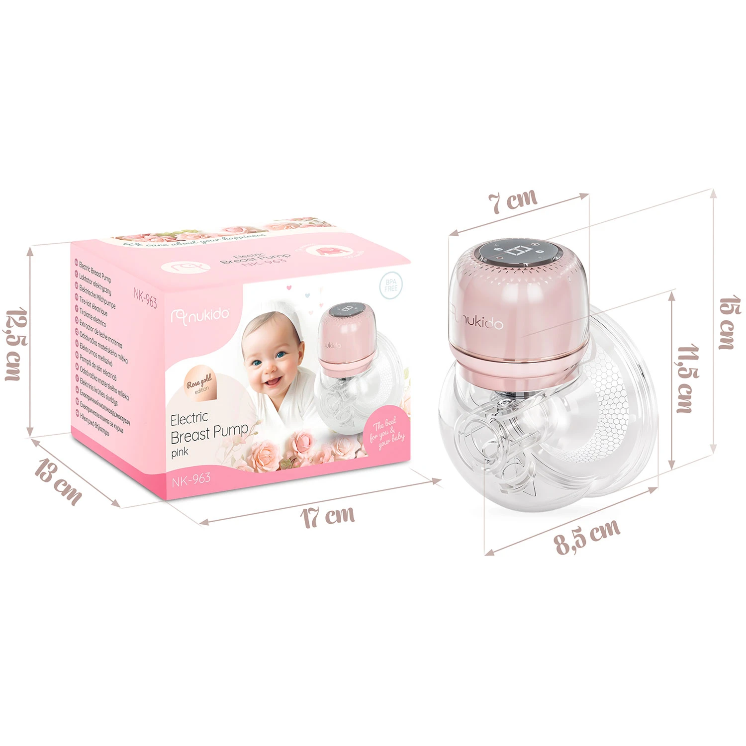 Trojfázová elektrická odsávačka mlieka Nukido NK-963 – Obrázok 10