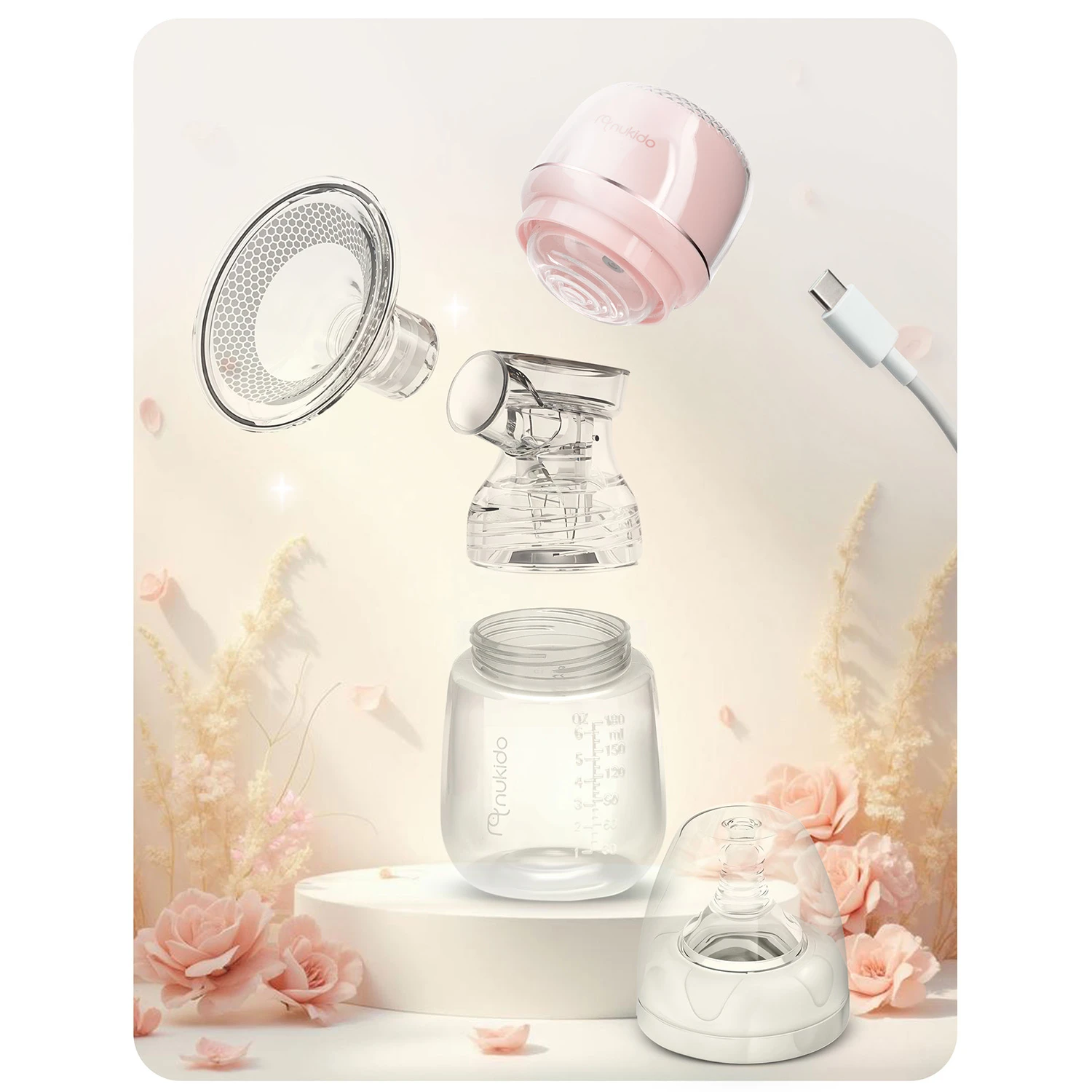 Trojfázová elektrická odsávačka mlieka Nukido NK-961 – Obrázok 6