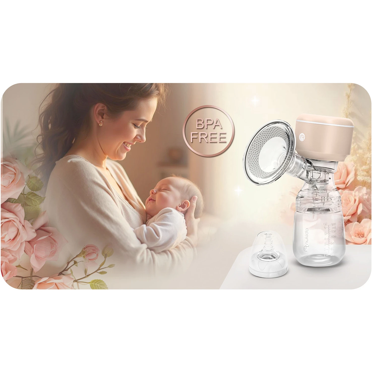 Trojfázová elektrická odsávačka mlieka Nukido NK-962 – Obrázok 6