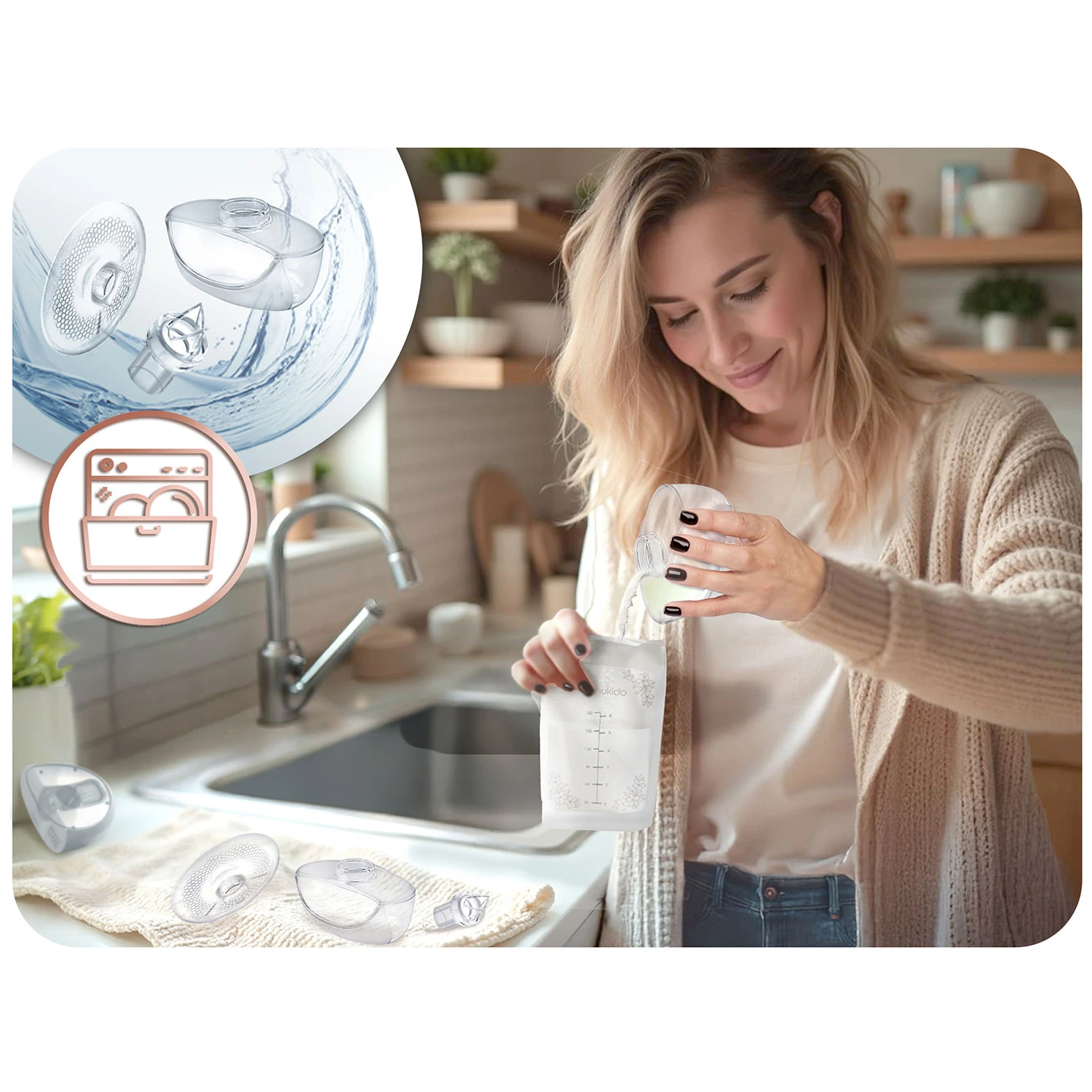 Trojfázová elektrická odsávačka mlieka Nukido NK-964 – Obrázok 2