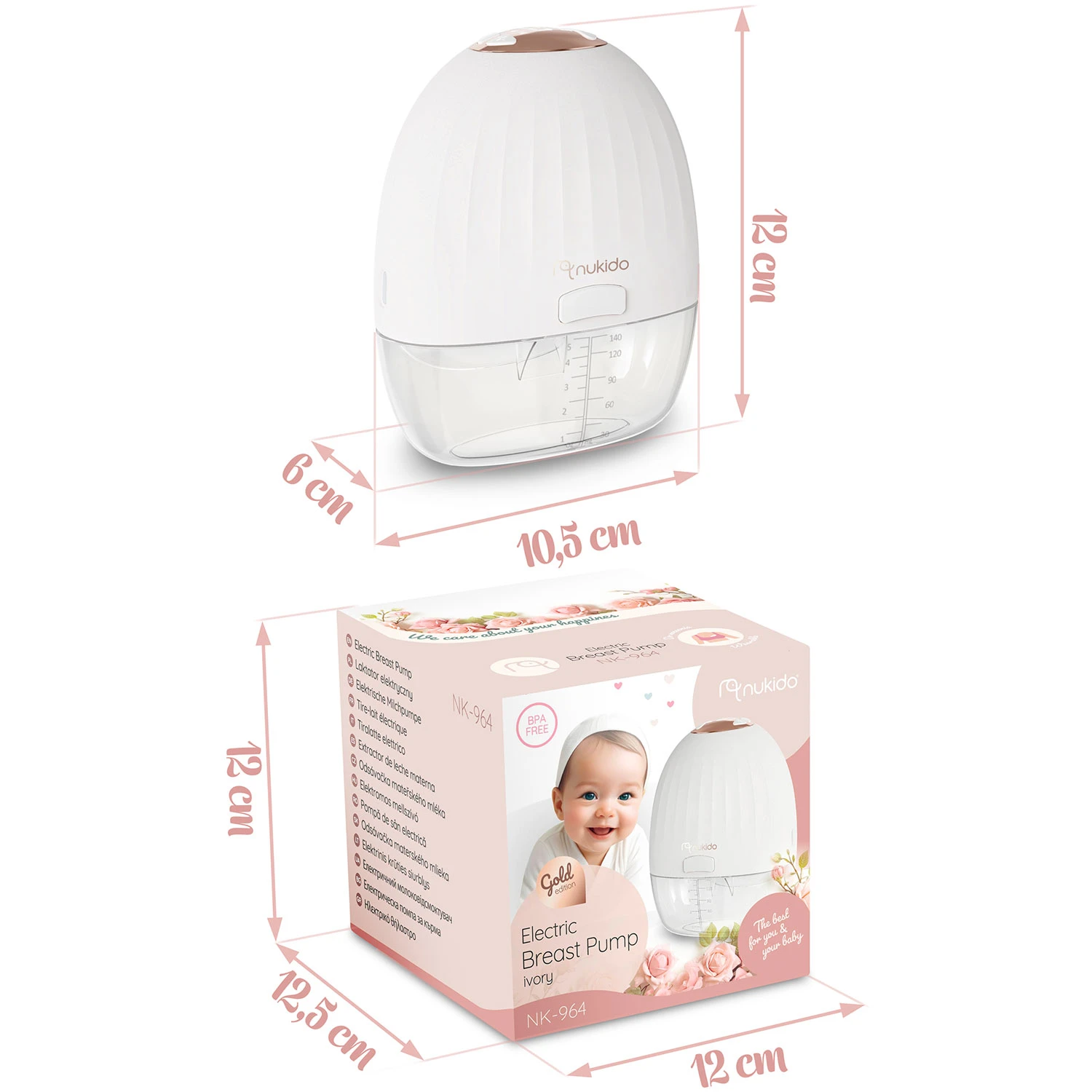 Trojfázová elektrická odsávačka mlieka Nukido NK-964 – Obrázok 7