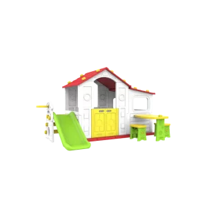 Záhradný dom s predsieňou 4v1 s červenou strechou