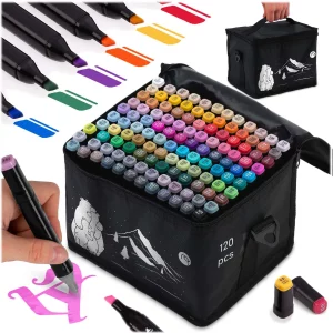 Alkoholové fixky Nukido NK-913 so sáčkom 120 kusov