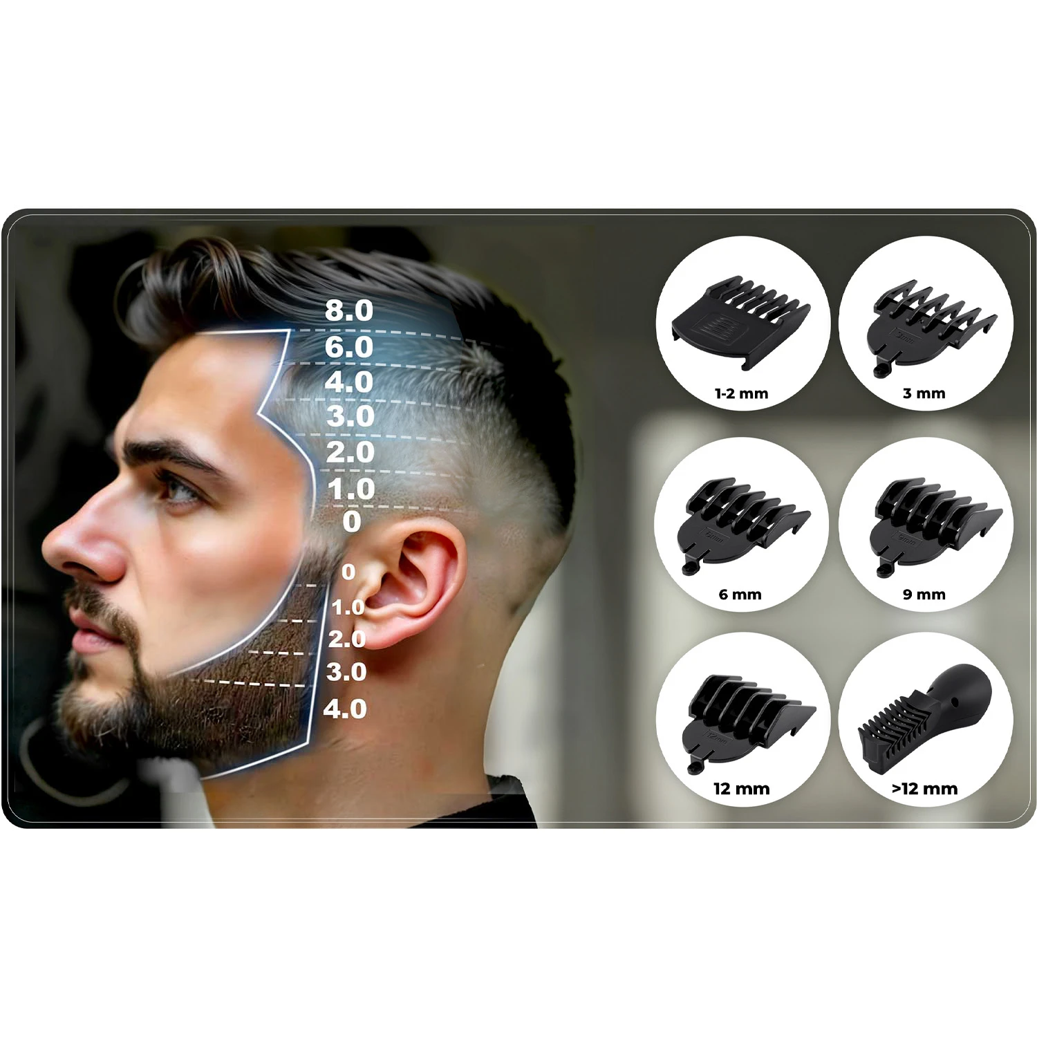 Strihač vlasov Berdsen BD-262 čierny – Obrázok 2