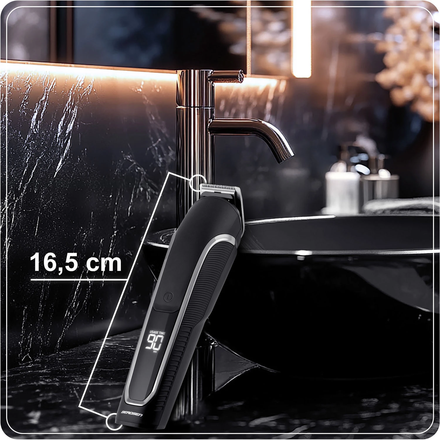 Strihač vlasov Berdsen BD-262 čierny – Obrázok 3