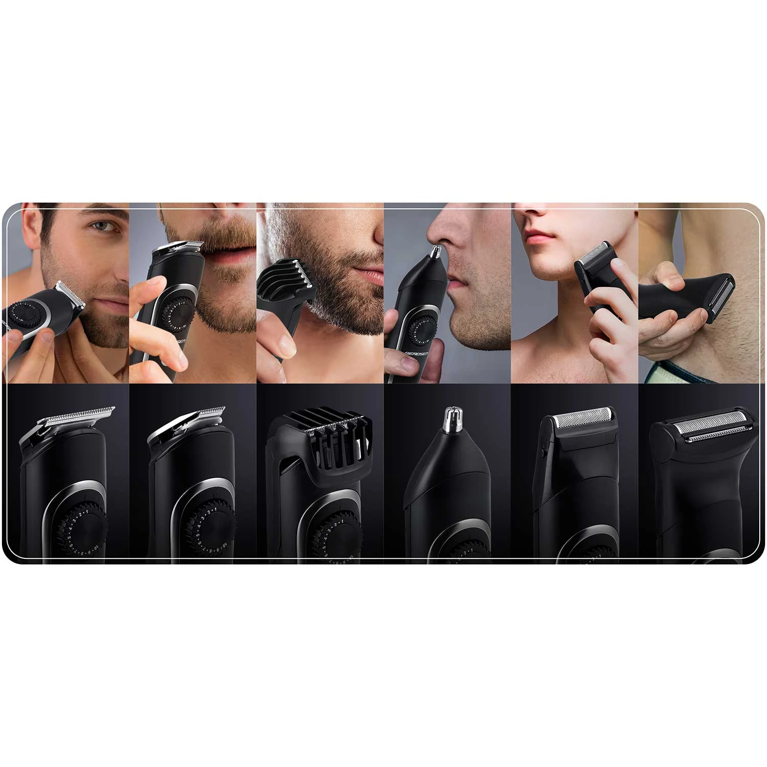 Strihač vlasov Berdsen BD-263 čierny – Obrázok 4