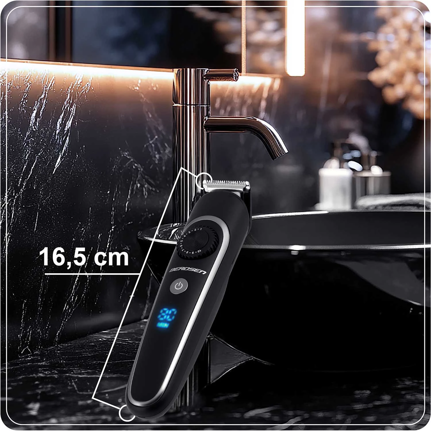 Strihač vlasov Berdsen BD-263 čierny – Obrázok 2