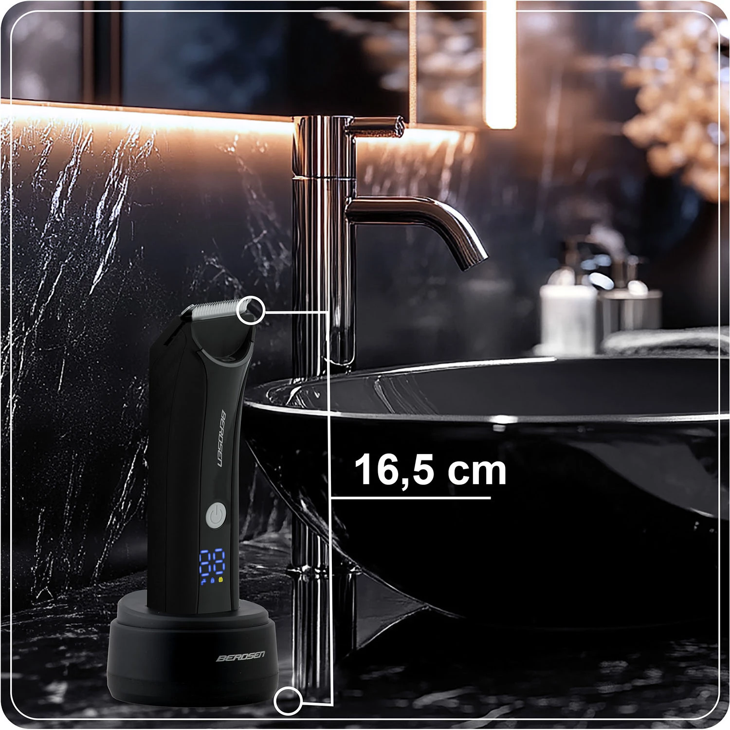 Strihač vlasov Berdsen BD-267 čierny – Obrázok 3