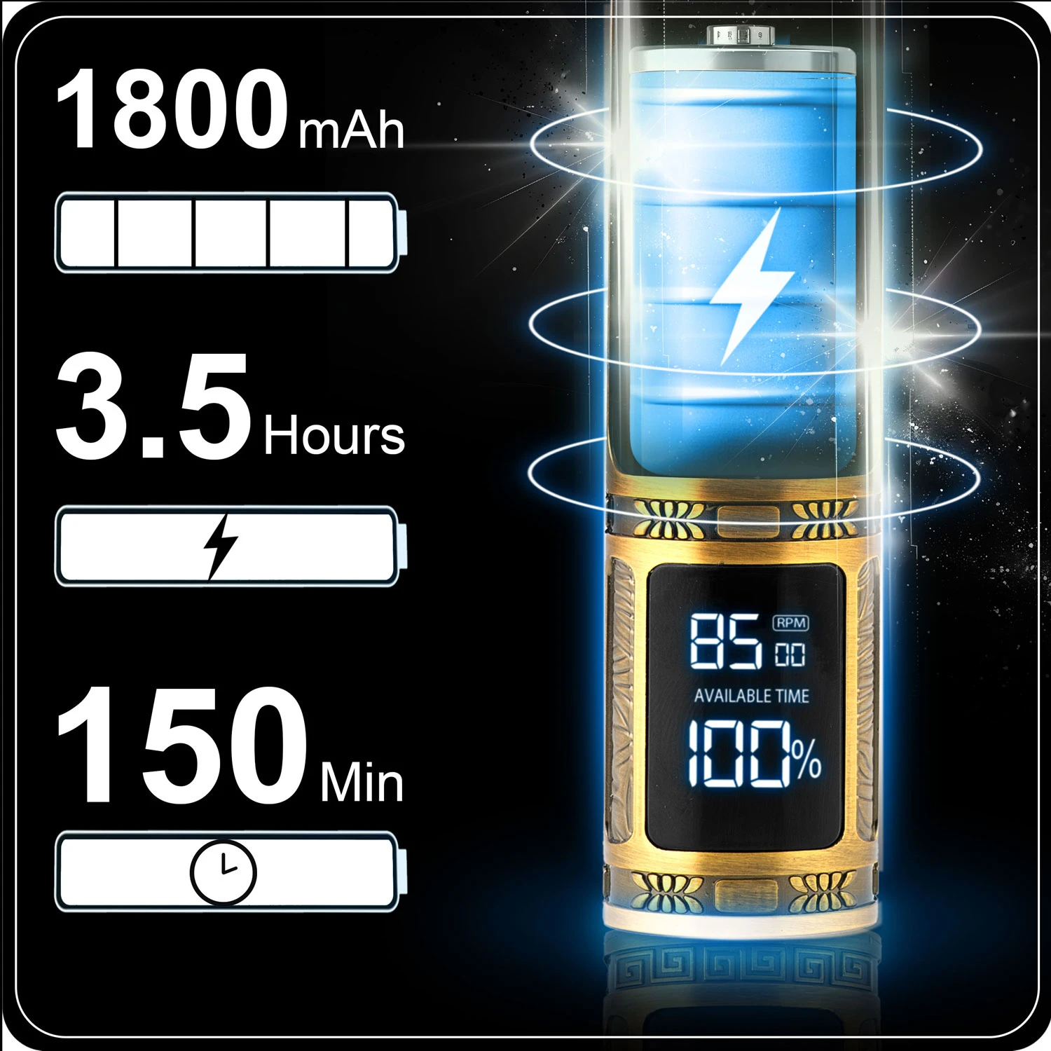 Zastrihávač vlasov Berdsen BD-261 Gold Barber – Obrázok 4
