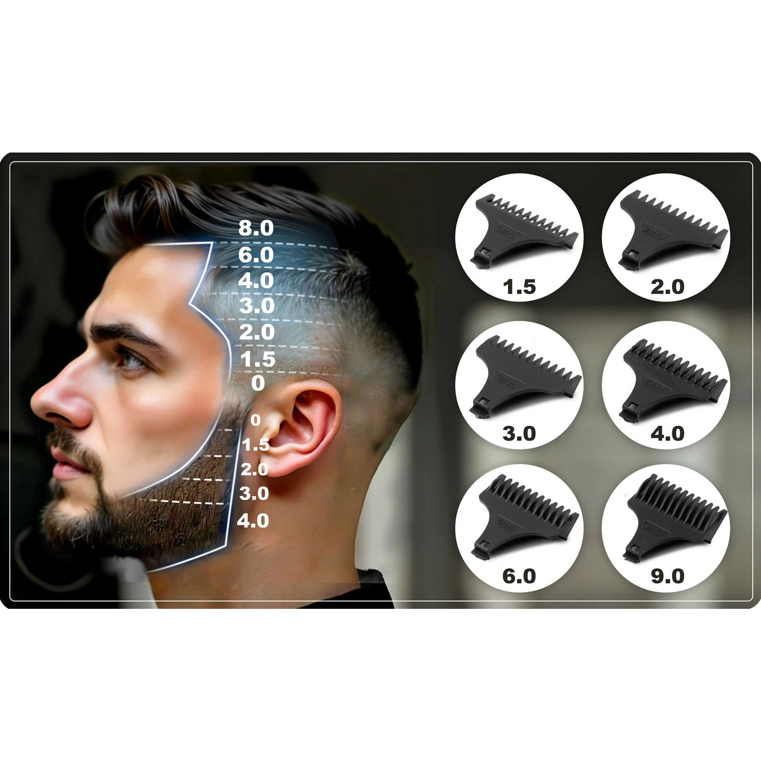 Zastrihávač vlasov Berdsen BD-261 Gold Barber – Obrázok 3