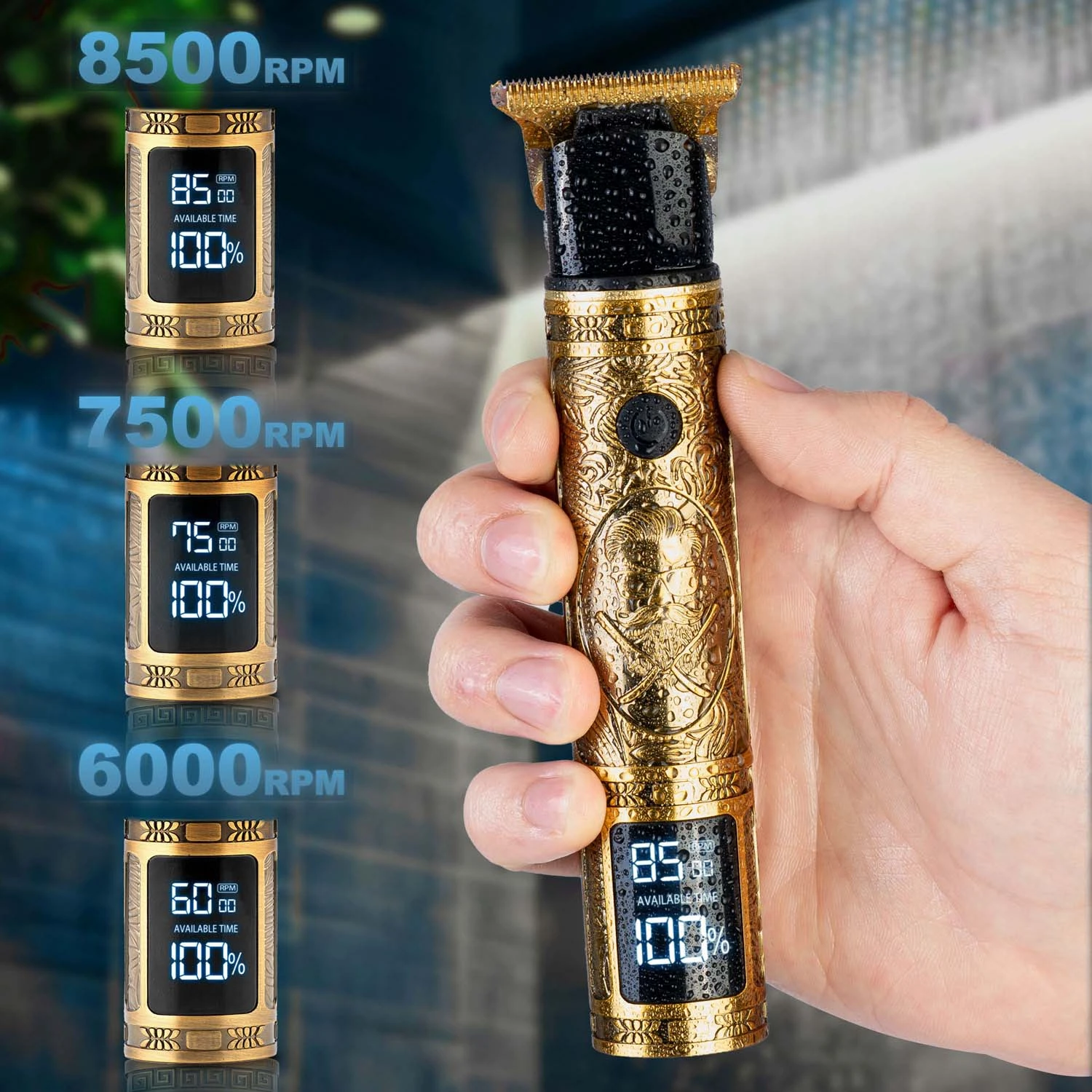 Zastrihávač vlasov Berdsen BD-261 Gold Barber – Obrázok 2