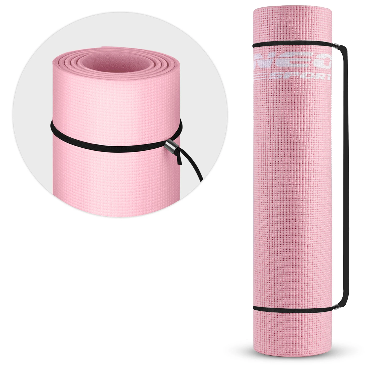 Podložka na cvičenie 173 x 61 cm Neo-Sport - 192101 ružová – Obrázok 4