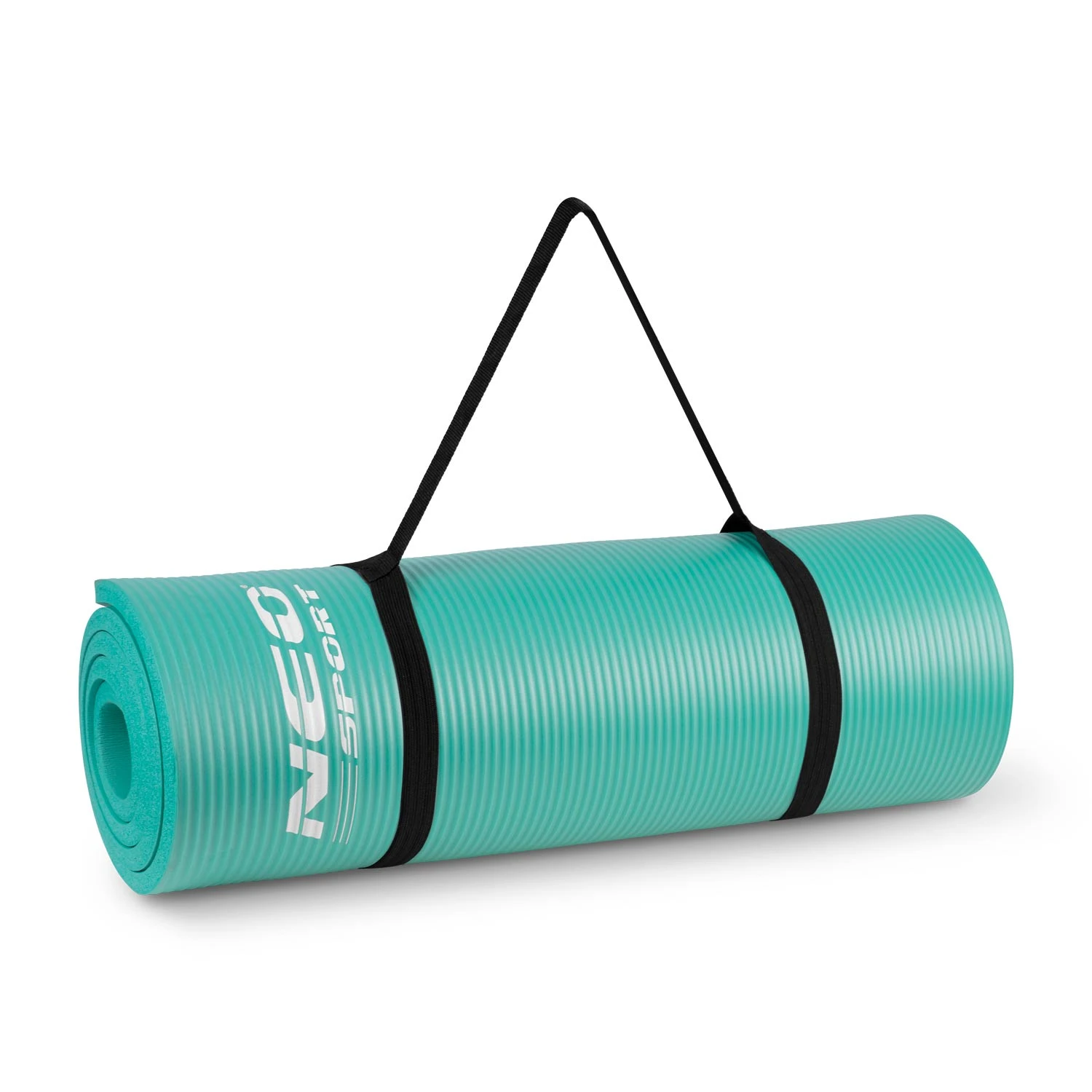Hrubá podložka na cvičenie 183 x 60 cm Neo-Sport - 192301 tyrkysová – Obrázok 4