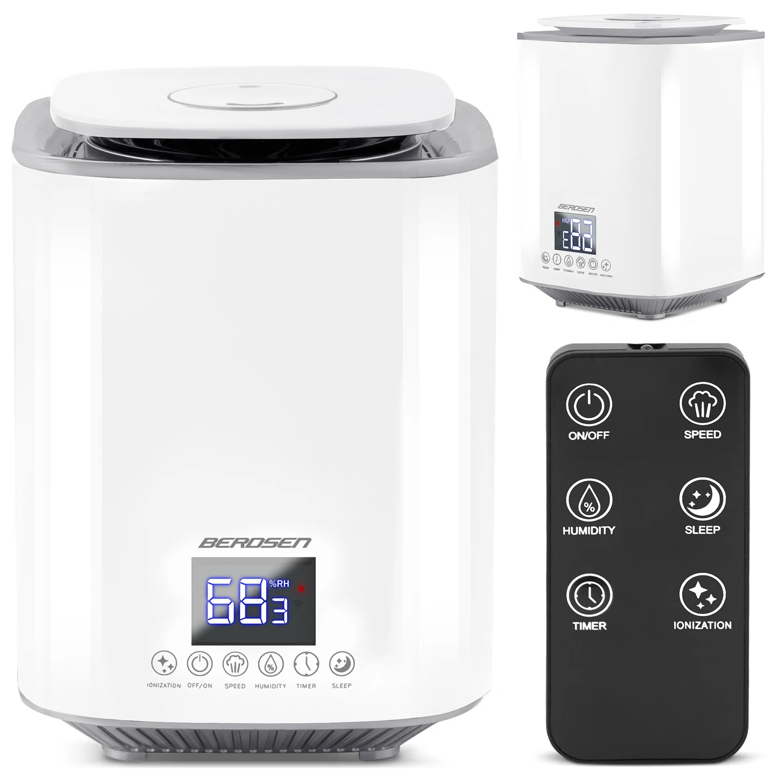 Biely zvlhčovač vzduchu Berdsen BD-502