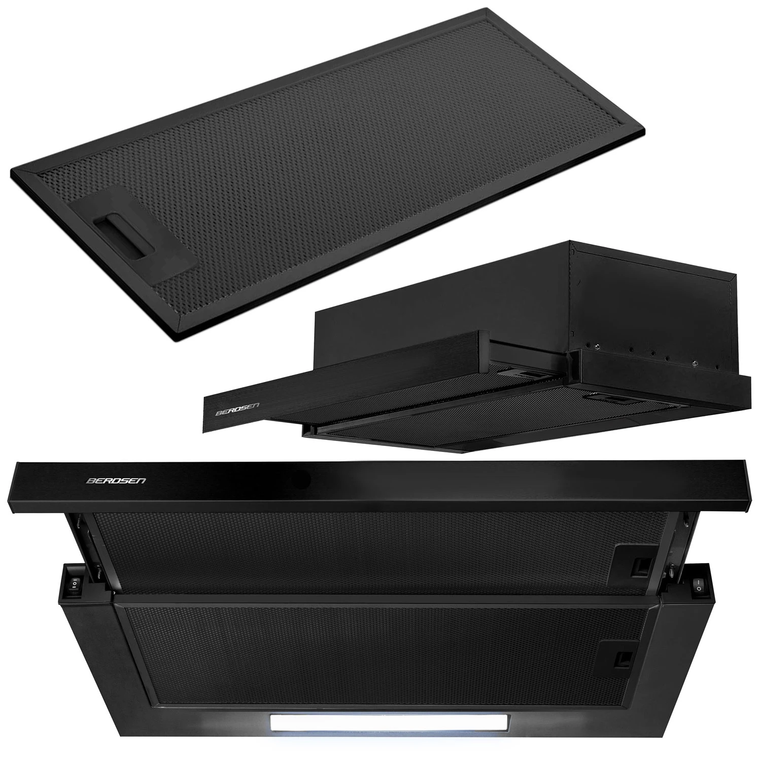 Digestor pod skrinku - 60 cm Berdsen BE-60-LW čierny