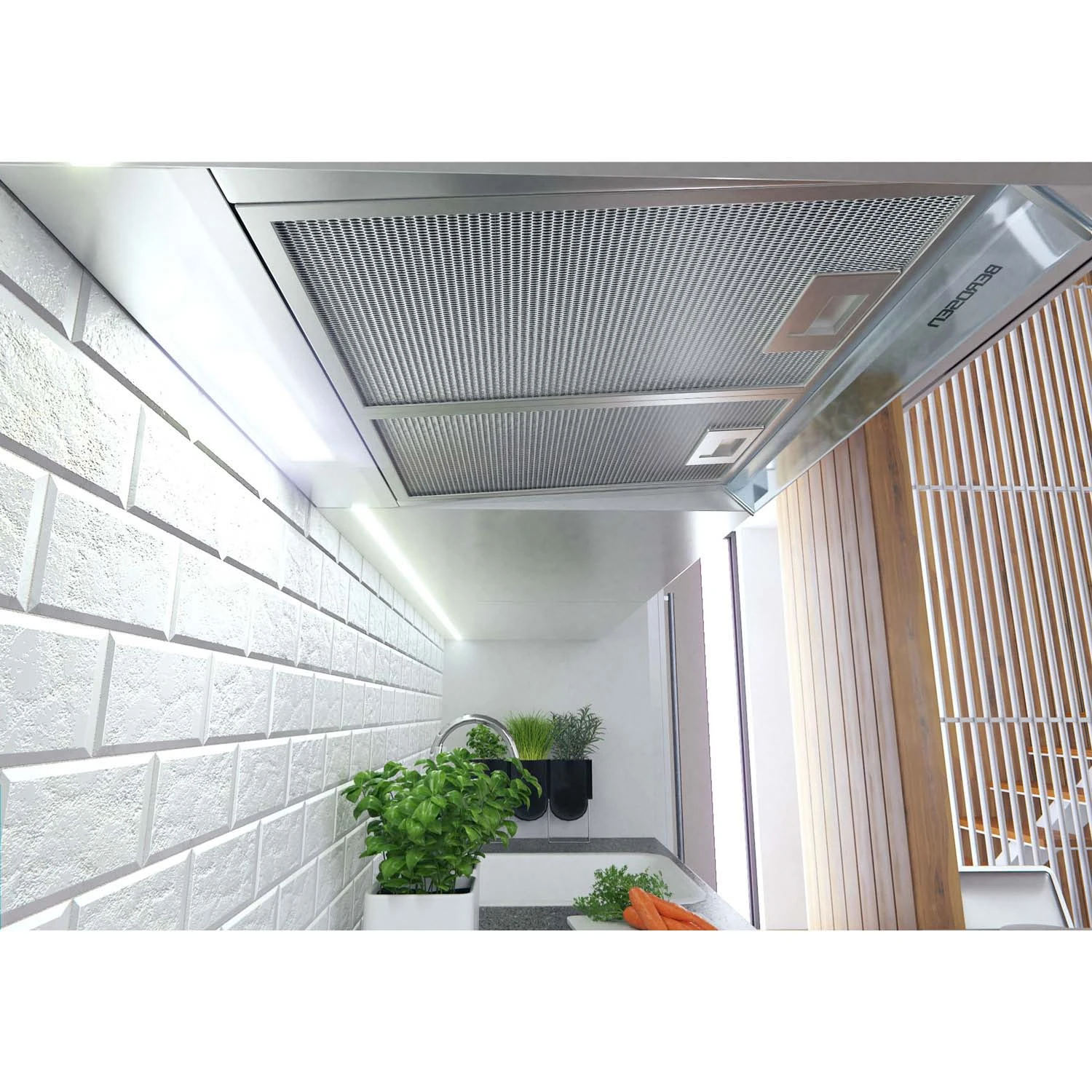 Podskriňový digestor - 50 cm absorpčný Berdsen BE-10-A INOX – Obrázok 3