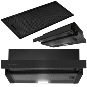 Teleskopický digestor 50 cm čierny BT-238