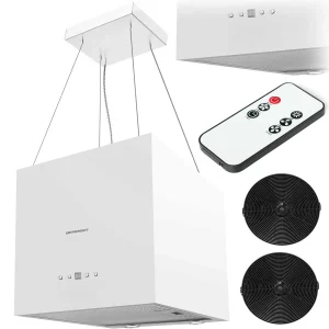 Kuchynský digestor s ostrovčekom 40 cm Berdsen 40E + 2 filtre