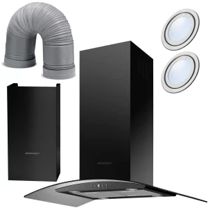 Berdsen BT-225 90 cm kuchynský digestor s ostrovčekom