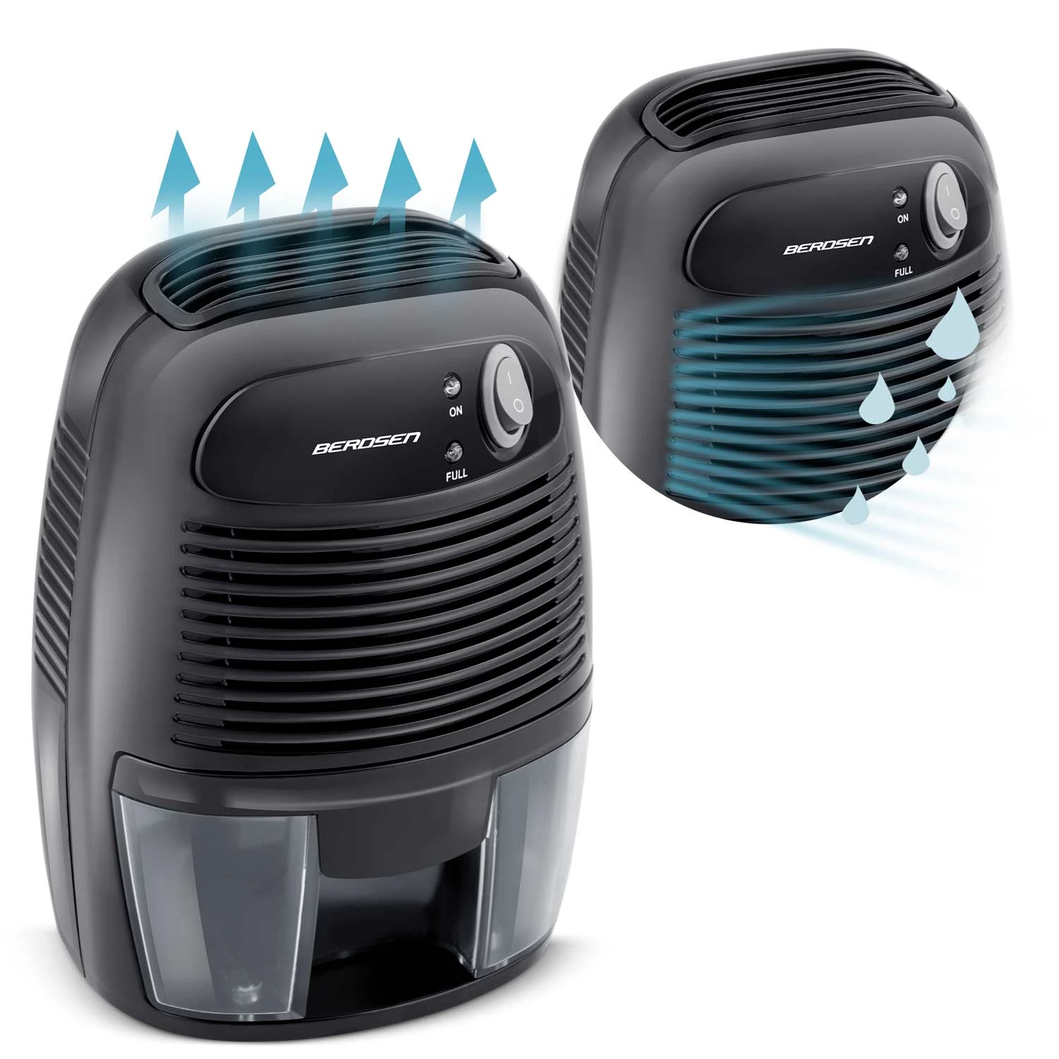Odvlhčovač vzduchu Berdsen BR-68B čierny s adaptérom do auta